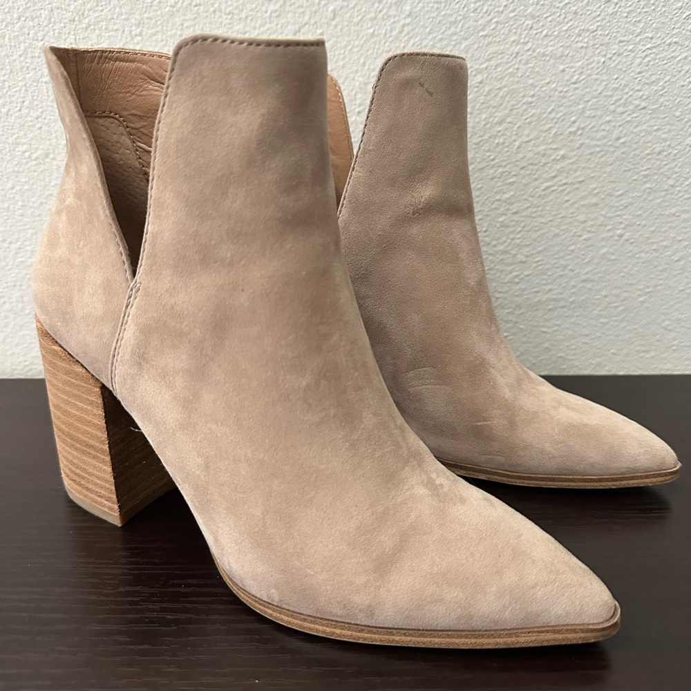 Women's Tan Suede Ankle Boots